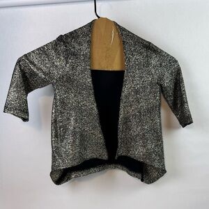 Wrangler Black and Gold Open Front Women's Blazer